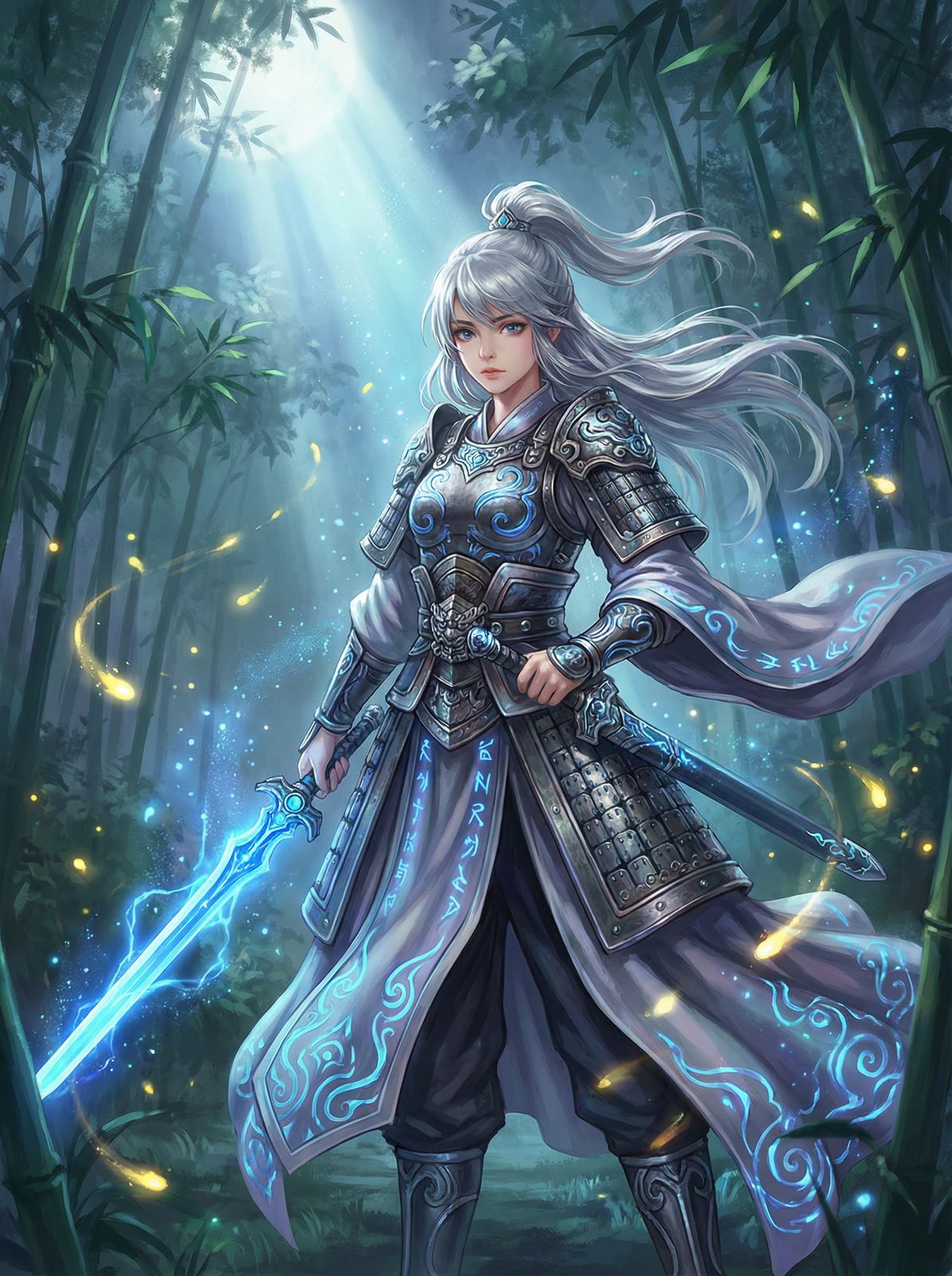 女同动漫-银甲战姬竹林秘境篇