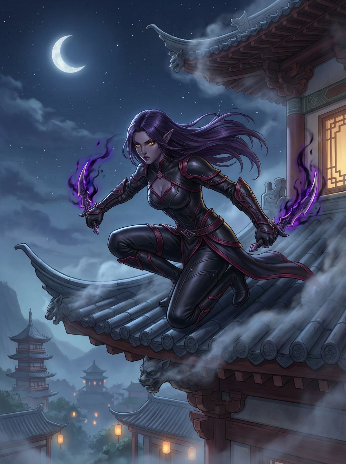 女同动漫短片-暗夜刺客